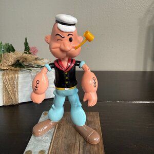 Popeye the Sailor Man Vintage 1993 Poseable Bendy Figure 0616 With Pipe